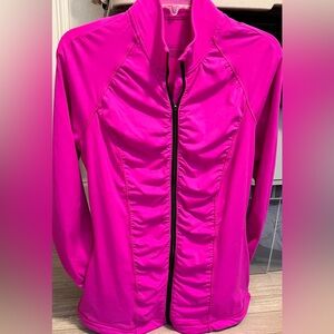 Victoria's Secret Fuchsia Zip-Front Active Jacket